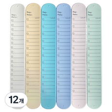 Mungudam 可重複使用護士腕帶便條紙 13 中型套裝, 12個, 混合顏色