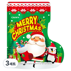 크라운 산타양말 과자 4종 세트, 치즈샌드 Rich 45g + 참알프스 59g + 죠리퐁 50g + C 콘칲 44g, 3세트
