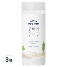 정글몬스터 고양이 굿바이 푸푸 피톤치드 모래 탈취제, 500g, 3개