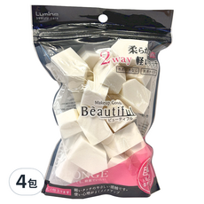 Lumina 露蜜 基礎柔軟巨量包 五角型25入 SBR乳膠海綿, L-NS35, 4包