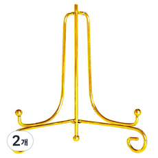 Apnalchangchang 相框支架 立架 盤子裝飾底座 14.5cm, 金色, 2個