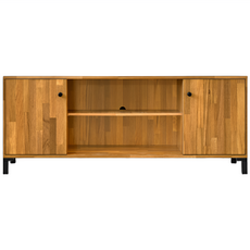 HOPMA 合馬家具 台灣製造 工業風二門電視櫃 收納櫃 F-IN121PTK-R1, 拼版柚木