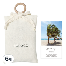 Sosoco 室內織物香氛袋, 6個, 30g, 木質鼠尾草