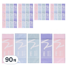 deLi 得力 馬卡龍色系易擦拭橡皮擦, 隨機出貨, 90個