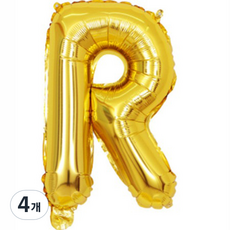 Pang Party 字母氣球 R 40cm, 金色, 4個
