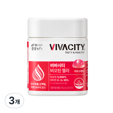 비바시티 빙그레 건강tft 비오틴 구미젤리 리치맛 248g, 62정, 3개