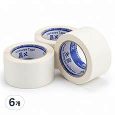 OON 마스킹 테이프 하얀색 50mm, 6개
