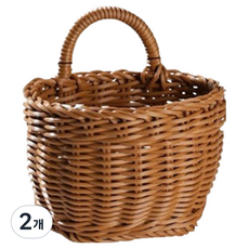 Market Pio 居家多用途壁掛式仿藤編籃, 2個, 類型4