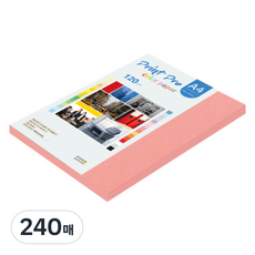 종이문화 프린트프로 칼라복사지 120g No 25 새몬, A4, 240매