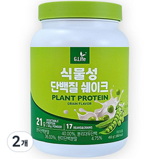 지라이프 식물성 단백질 쉐이크, 450g, 2개