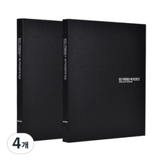 ECO Chungwoon Eco 透明文件夾 40頁 A4, 黑色, 4個