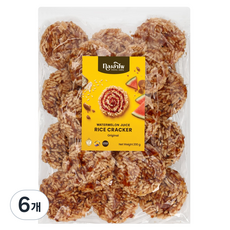 西瓜汁調味米餅 原味, 200g, 6包