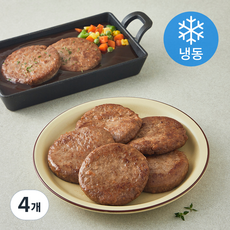 PLANT BASED 숯불직화 함박스테이크 (냉동), 600g, 4개