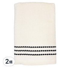 SHING LONG TEXTILE 台灣興隆毛巾 維納斯抗臭防霉毛巾 80 x 33cm, 米色, 2條