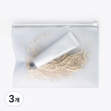 PVC拉鏈袋 半透明材質 透明拉鏈 無掛勾 25號10入, 3個