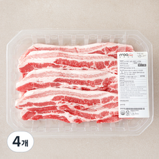 모아미트 캐나다산 보리먹인 암퇘지 삼겹살 구이용 (냉장), 1kg, 4개