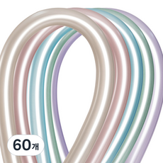 Sempertex 絲綢 260S, 奶油珍珠, 櫻花粉, 北極藍, 清涼薄荷, 淺紫水晶, 60個