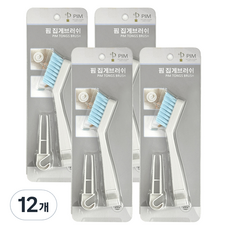 PIM 夾式清潔刷, 混色, 12個