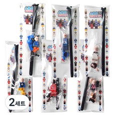 運動積木中性筆6件組, 黑色(筆), 2套