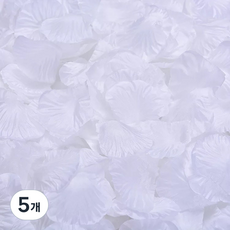 Yeoni Factory 派對用玫瑰花瓣 500p, 5個, 白色