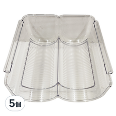 水壺收納架2格，優質加厚PET，尺寸20.5x20x10.5cm, 單一顏色, 5個