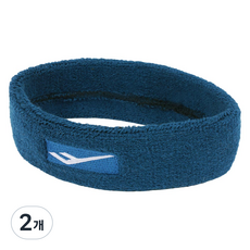 프로스펙스 테리 헤어 밴드, 네이비, 2개