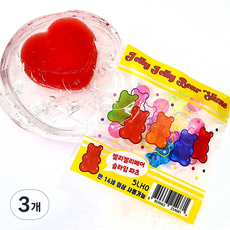 슬코 젤리젤리곰슬라임, 혼합색상, 3개