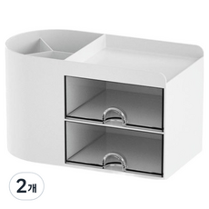 DULU 요즘 핫한 책상 정리함, 화이트, 2개