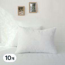 拉鍊式雲朵枕芯, 單一顏色, 10個