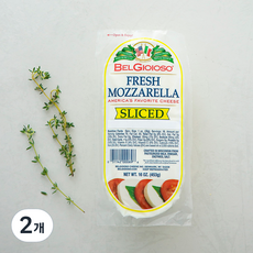 벨지오 모짜렐라 로그슬라이스, 453g, 1개입, 2개