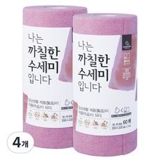 홈트너 나는 까칠한 수세미 입니다, 핑크, 4개