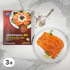 OZEN 노르웨이 프레시 훈제연어슬라이스 페퍼, 200g, 3개