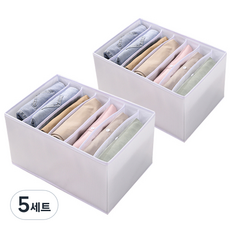 디오셀 pvc 탄탄 칸칸이 통풍 옷장 정리함, 화이트, 10개