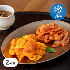 다정다감 곶감또개 + 감말랭이 세트 200g (냉동), 2세트