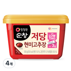 清淨園 Sunchang 低糖玄米辣椒醬, 500g, 4個