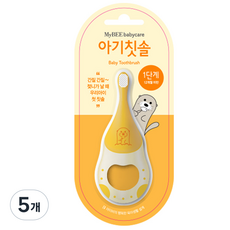 마이비 1단계 영유아칫솔, 혼합 색상, 1개입, 5개