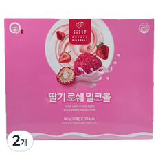 딸기 로쉐 밀크볼, 140g, 2개