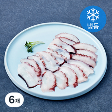 와일드캐치 데친문어 슬라이스 (냉동), 6개, 100g