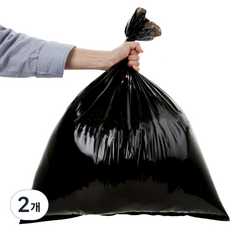 담다비닐 쓰레기 비닐봉투 검정 100p, 20L, 2개
