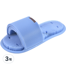 조엘리 실리콘 매직 3D 풋브러쉬 블루, 3개, 1개입