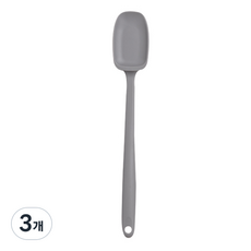 키친팩토리 파스텔 실리콘 미니 볶음스푼, 모던그레이, 3개