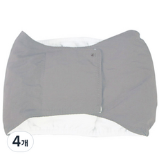 딩동펫 강아지 방수 매너벨트 그레이, 중형, 1개입, 4개