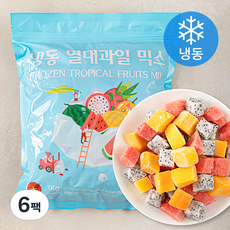 열대과일 믹스 (냉동), 1kg, 6팩
