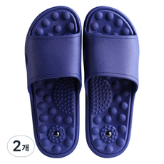 通勤倉庫 室內指壓拖鞋 260~265mm, 2個, 海軍藍