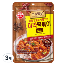 OTOKI 不倒翁 今日餐桌系列麻辣炒年糕醬, 3個, 180g