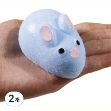 Miral Company 可愛解壓揉捏手腕靠墊 藍色兔子, 2個
