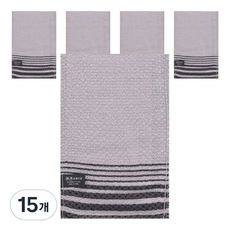 Songwol 松月 條紋搓澡巾, 灰色, 1入, 15個
