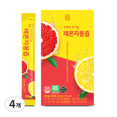 윤고집 유기농 레몬자몽즙 14p, 280g, 4개