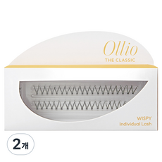 Ollio The Classic Wispy 單束感人造假睫毛 11mm, 2個, 黑色/無香