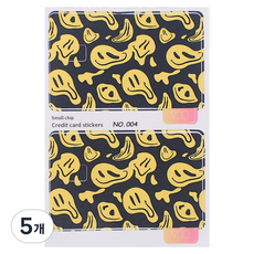 투데이리빙 리무버블 카드 스티커 CD_OST_AL086Y, 스마일, 5개